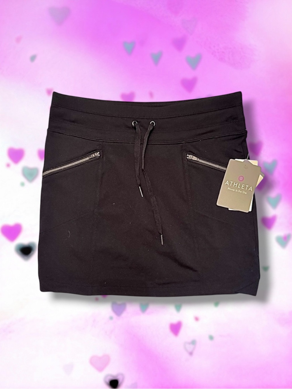 🆕💗ATHLETA Women & Girls ‘Metro’ Skort • BLACK • Size XXS • NWT